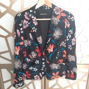 NWOT WHO WHAT WEAR Floral Blazer